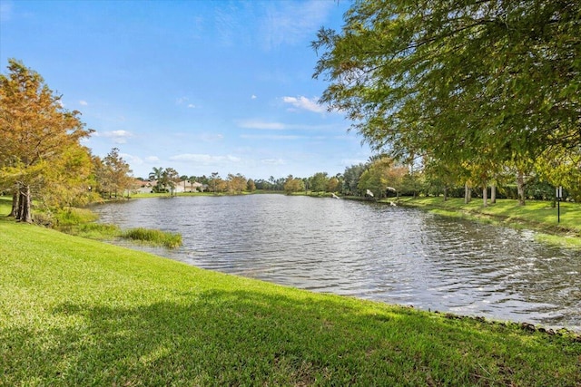 view of water feature