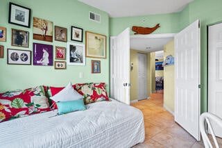 view of tiled bedroom