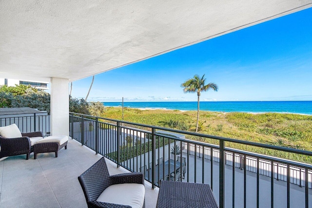 1800 S Ocean Blvd Unit 2A, Boca Raton, FL 33432 - balcony featuring a water view
