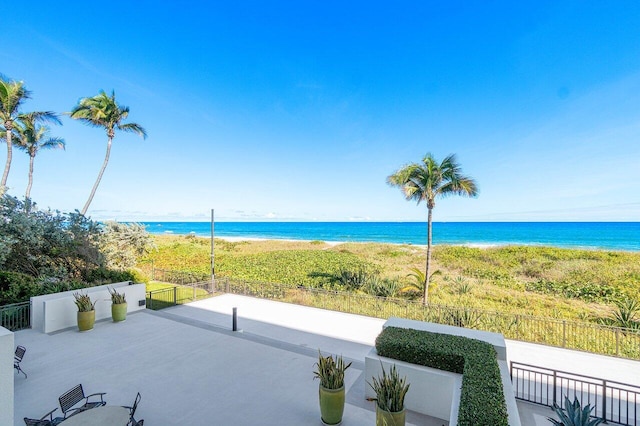 water view with a beach view