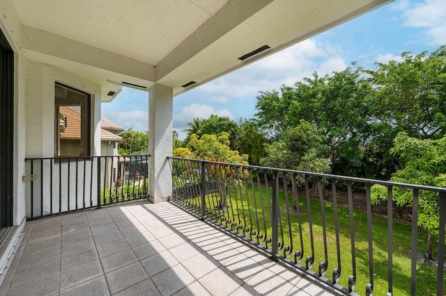 view of balcony