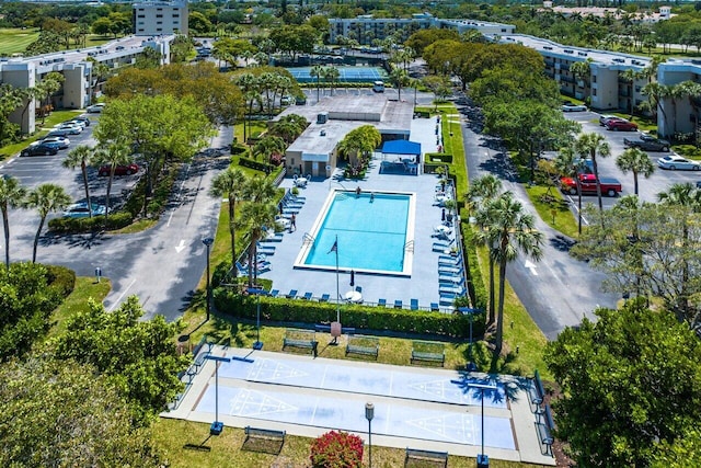 birds eye view of property