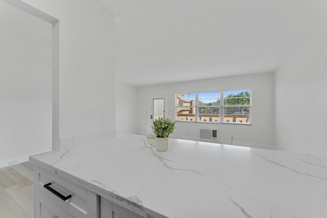 interior space with light hardwood / wood-style floors