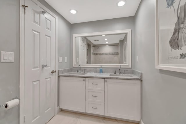 bathroom featuring vanity