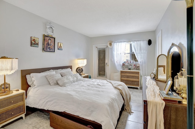 view of tiled bedroom