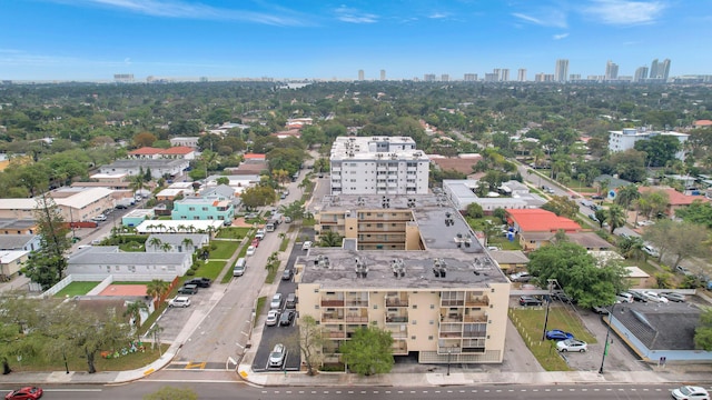drone / aerial view of a skyline view