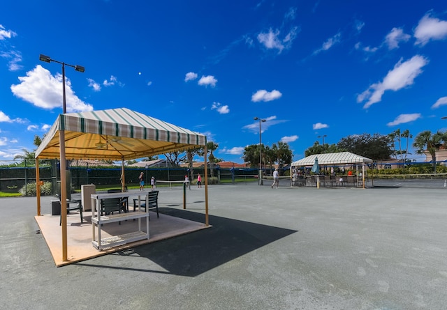 view of property's community featuring a gazebo