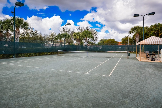 view of tennis court