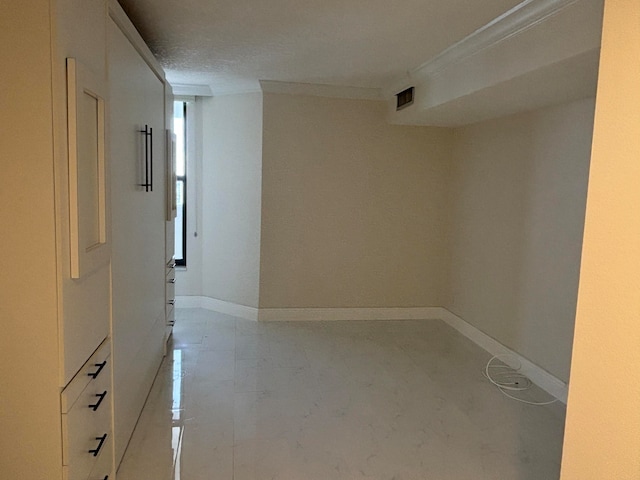 interior space featuring a textured ceiling