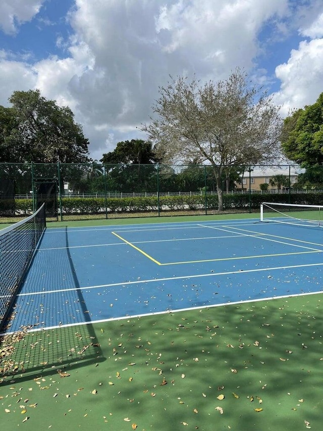 view of sport court