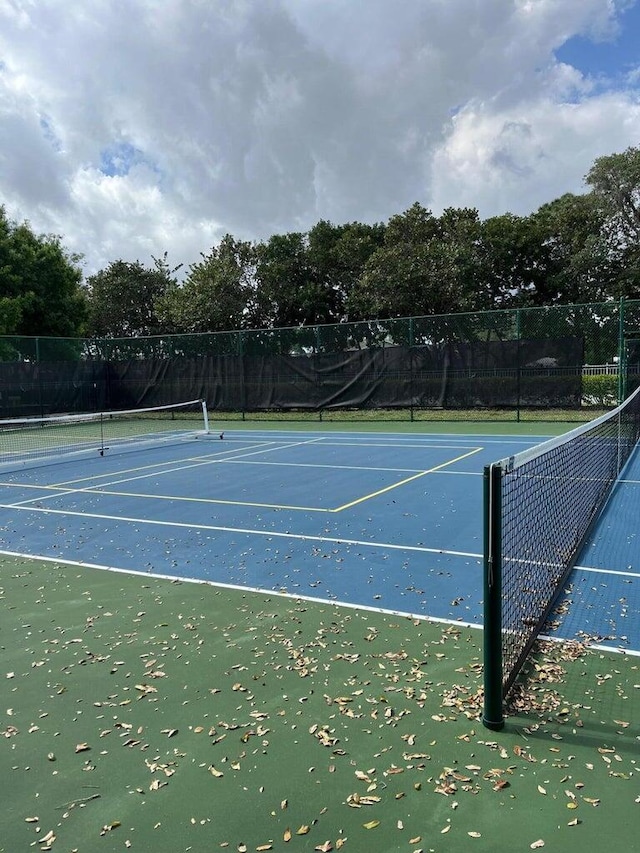 view of tennis court