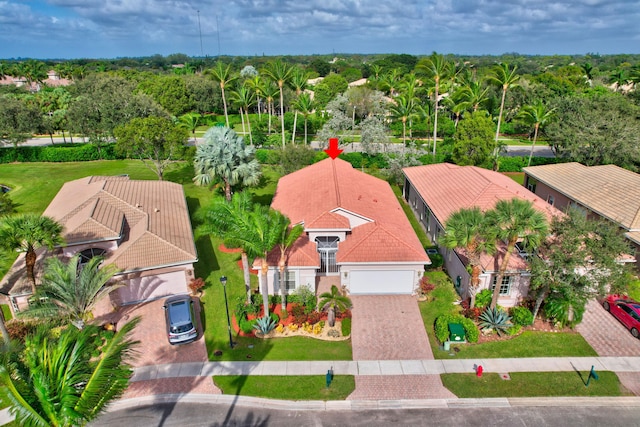 birds eye view of property