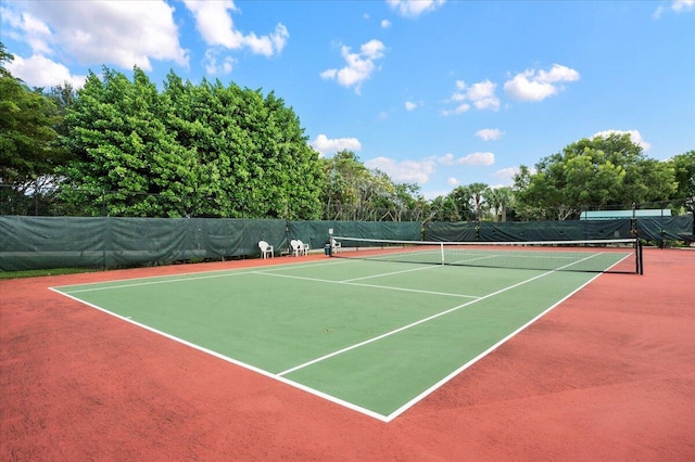 view of sport court