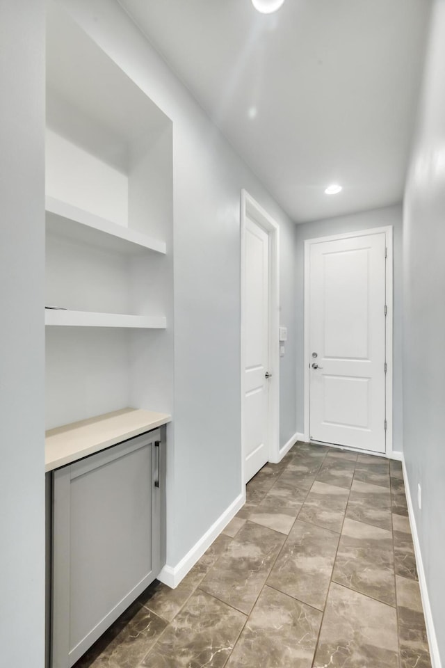 11461 SW Lyra Dr, Port Saint Lucie, FL 34987 - hall featuring baseboards and recessed lighting