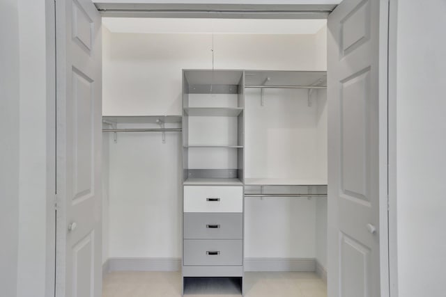 view of closet