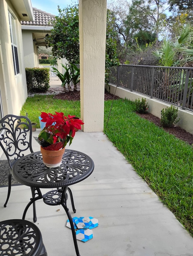 view of patio