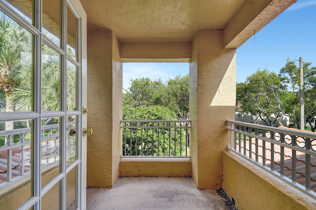 view of balcony