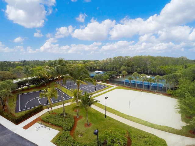 birds eye view of property