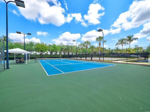 view of tennis court