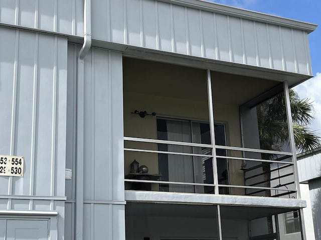 view of property exterior featuring board and batten siding