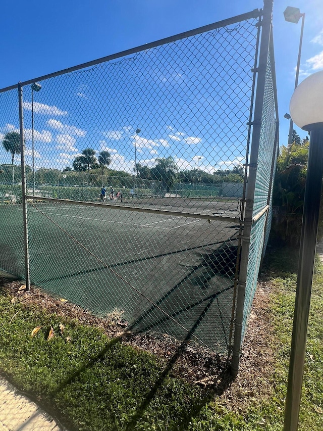 view of tennis court