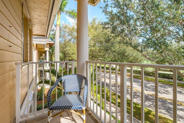 view of balcony