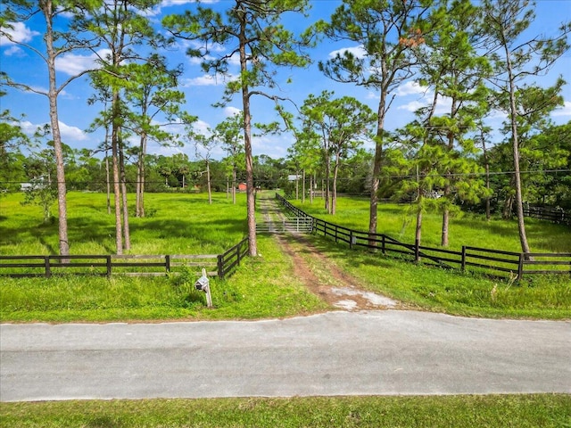 surrounding community featuring a rural view