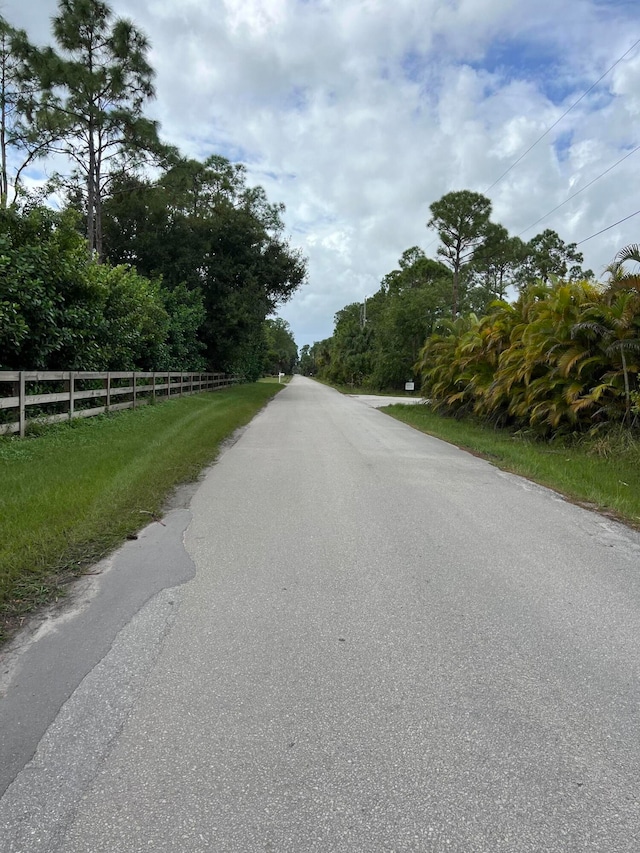 view of road