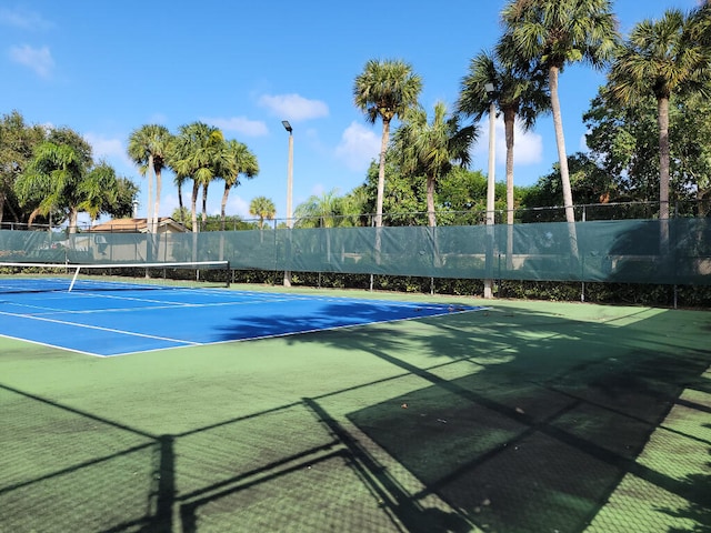 view of tennis court