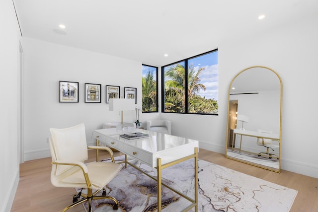 5 S Beach Rd, Jupiter Island, FL 33455 - office with wood finished floors and recessed lighting