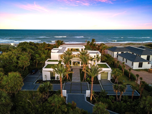 5 S Beach Rd, Jupiter Island, FL 33455 - aerial view at dusk of view of water and beach