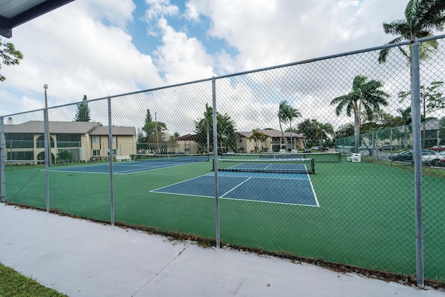 view of tennis court