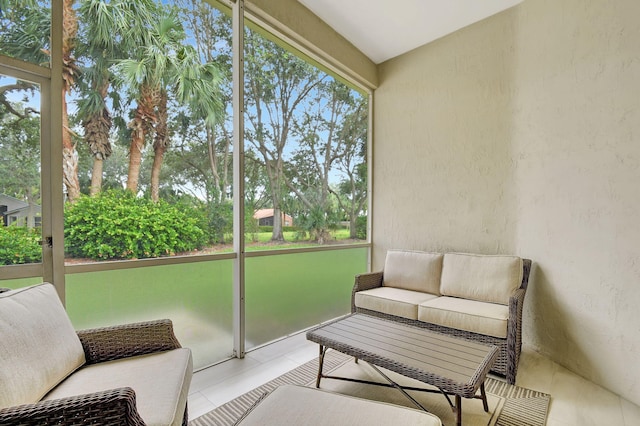 view of sunroom