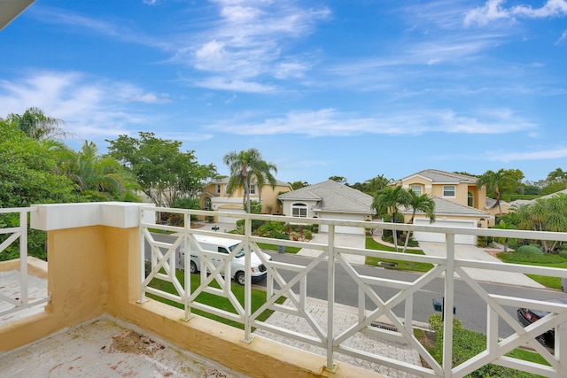 view of balcony