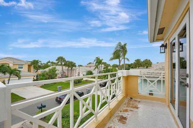 view of balcony