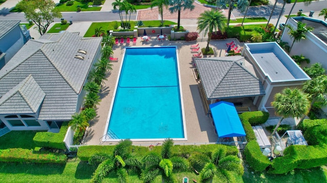 view of pool with a patio