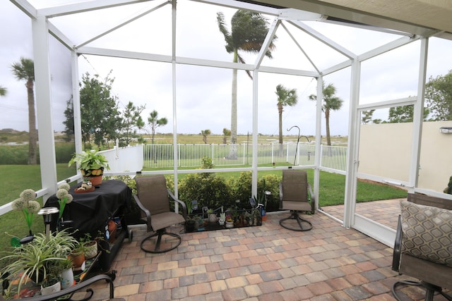 view of sunroom / solarium