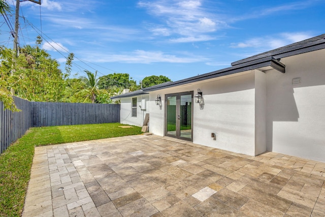 view of patio / terrace with french doors