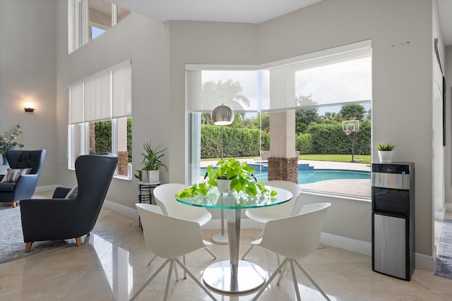 view of dining area