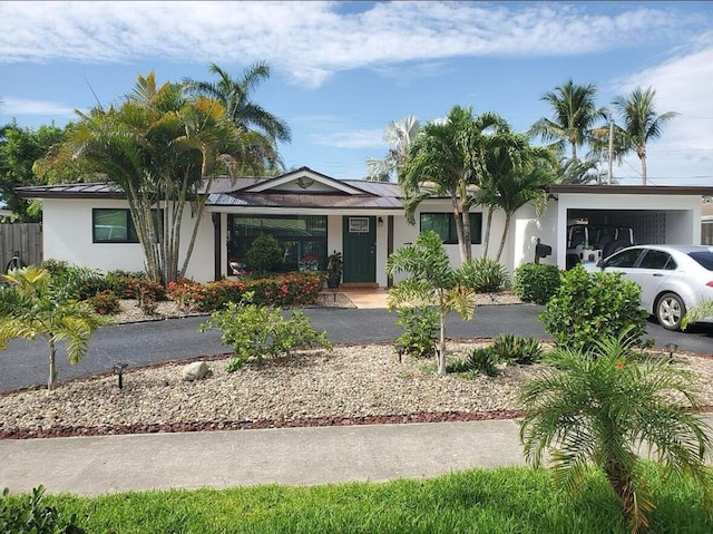 view of ranch-style house