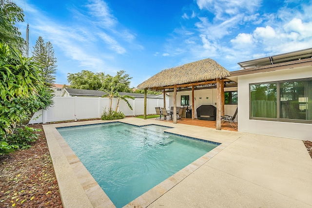 view of pool with a patio