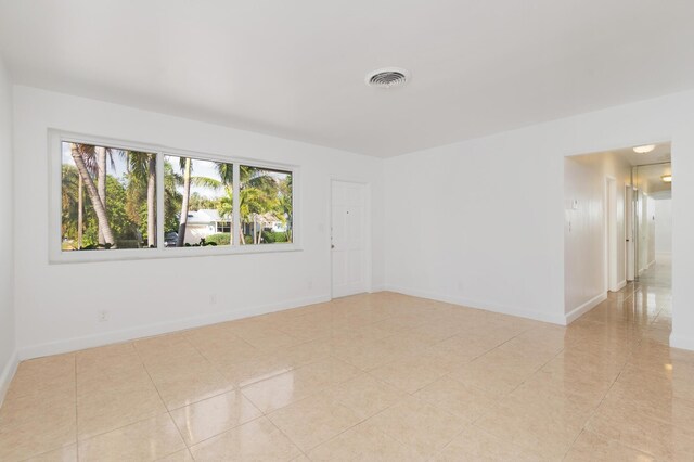 view of tiled empty room