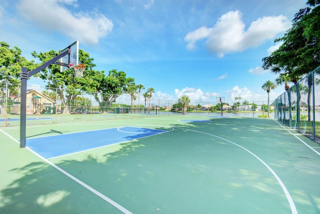 view of sport court