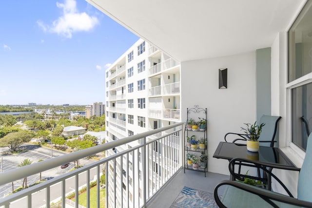 view of balcony