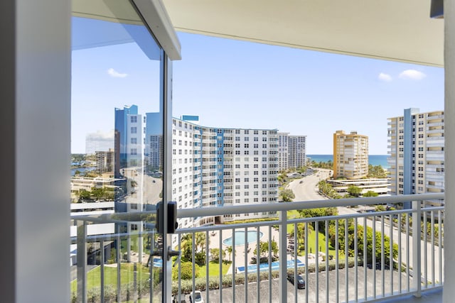 view of balcony