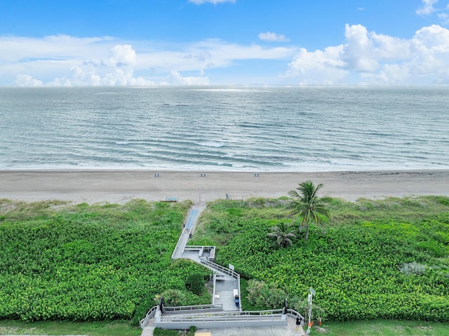 water view with a beach view