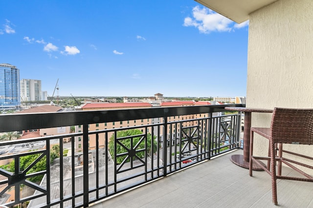 view of balcony