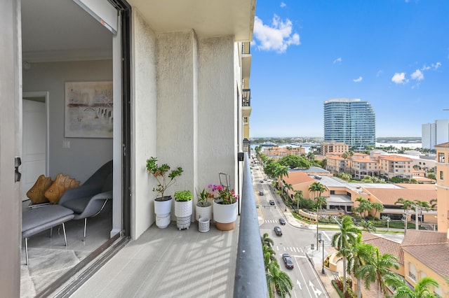 view of balcony