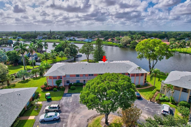 1260 NW 20th Ave Unit 203, Delray Beach, FL 33445 - bird's eye view with a water view
