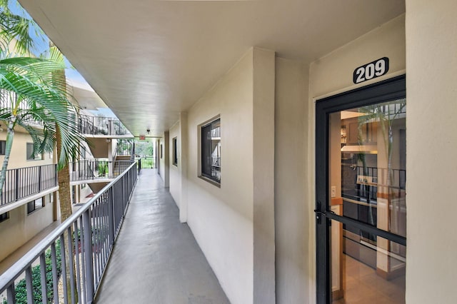 view of hallway